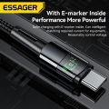Essager 240W Super Fast Charge Type-C 66W Cable Quick Charge USB Cable 6A For iPhone 15 Pro Redmi K50 Macbook .