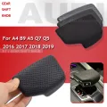 Black Perforated Leather Selector Lever Handle Gear Shift Knob Handball Cover for Audi A4 B9 A5 Q7 4M1 713 139F Q5 2016-2019.