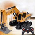 Remote Control Excavator,Toy Digger Remote Control Excavator Toys,Sand Engineering Digger Construction Car Toy Excavator RC Toy Cars Toy For Children. 