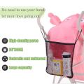 Baby Stroller Mesh Bag Black Perspective Mesh Organizer Hanging Bag Portable Bottle Snack Storage Bag Stroller Accessories. 
