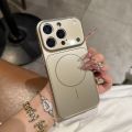Like 17 Designed AG Glass Magnetic Case for iPhone 17 Air pro Max 16 15 14 13 Electroplate Back Cover Mobile Phone Accessories. 