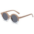 New Children's Sunglasses Korean Edition Girls' Round Frame Sunglasses Personalized Baby Sunscreen Sunglasses Fashion Versatile.