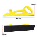 HIFESON 70x400mm Manual Sanding Block Sandpaper Machine Hand Grinding Holder Handheld Polisher Sander For Car Wood Workig. 