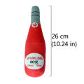 Interactive Dog Toys Champagne Wine Bottle Shape Pet Toy Plush Filled Vodka Toy Squeaky Bite-Resistant Pet Supplies Whisky. 
