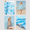 Thin Lightweight Microfiber Beach Towel Sand Free Quick Dry Absorbent Compact Towels for Swimming Pool Camping Beach Accessories.