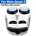 For Quest 3 Lens NO Myopia Anti-Blue Light Lens VR Glasses Lens Protection Frame For Meta Quest 3 Accessories Disassemble. 