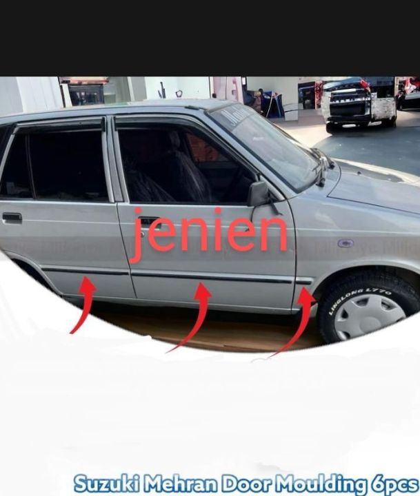 Suzuki Mehran Door Moulding Exterior Body Moulding 6pcs for Door Stripes Exterior Body Jenin