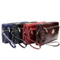 New fashion women hand bags pu leather double zipper pouch womens wallet. 