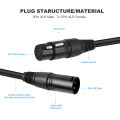 1-5PCS3 Pin XLR Male To 5 Pin XLR Female DMX Adapter 30cm XLR3M To XLR5F Adaptor Cable for Microphone DMX Stage Light Turnaround. 