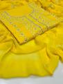 Pure GTM Lawn Hand made embroidery Shirt & Trouser with matching embriodry shafon dupata 3 pc beautifull suit. 