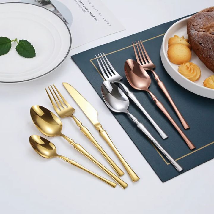 20/30/40Pcs%20Rose%20Gold%20Dinnerware%20Set%20Stainless%20Steel%20Cutlery%20Set%20Knife%20Fork%20Spoon%20Dinner%20Tableware%20Kitchen%20Flatware%20Table%20Set%20-%20Image%202