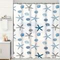 1pc With Pattern Shower Curtain PEVA Waterproof Shower Curtain Bathroom Partition Curtain Bathroom Decoration Accessories. 