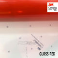 3M controltac 180 red gloss car sticker (click to select size). 
