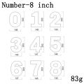 0-8 Numeral Cake Stencils 8/10/12/14/16 Inch White PET Plastic Number Templates Birthday Anniversary Layered Cake Baking Tools. 