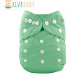 1pc ALVABABY Solid Color Baby Cloth Diaper Reusable Pocket Diaper Baby Cloth Nappy Shell. 