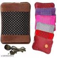 Electric Hot Water Velvet Bottle Heat Pad For Pain Relief - Multicolour. 