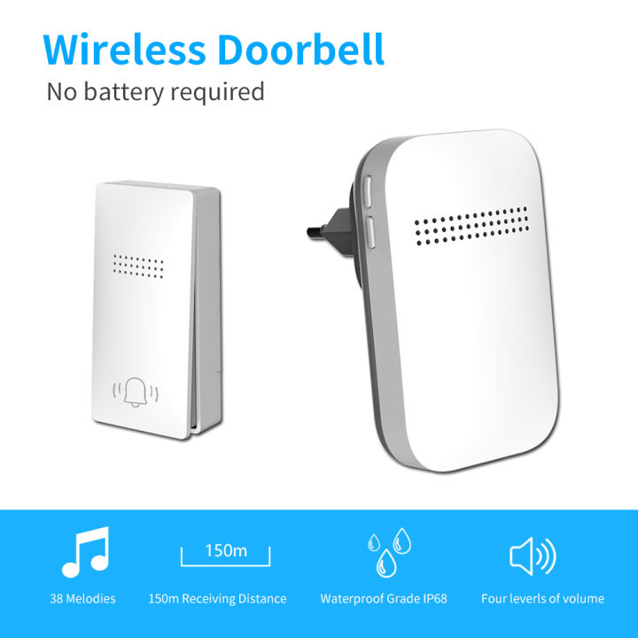 Wireless%20Doorbell%20No%20Battery%20EU/UK/US%20Plug%20required%20Waterproof%20Self-Powered%20Door%20bell%20Sets%20Home%20Outdoor%20Kinetic%20Ring%20Chime%20-%20Image%207