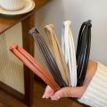 Simplicity Leather Narrow Edge Headband for Women Elegant Simple Face Wash Headband Fashion Girls Hair Band Hair Accessories. 