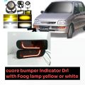 Daihatsu Cuore bumper indicator Drl light with Foog lamp yellow or white 2 pcs. 
