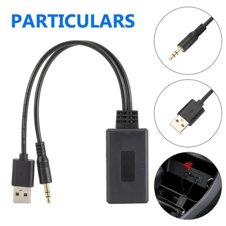 Car%20Universal%20Wireless%20Bluetooth-compatible%20Receiver%20USB%203.5mm%20Aux%20Media%20Bluetooth%205.0%20Music%20Player%20Audio%20Cable%20Adapter%20-%20Image%204