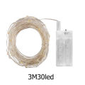 3M LED Fairy String Lights Battery Operated Mini LED Fairy Light PVC IP42 Waterproof for Wedding Xmas Garland Party Decor. 