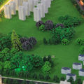 50Pcs Plastic Model Train Miniature Tree Scenery DIY Outdoor Landscape Railroad Building Landscape Sand Table Models decoration.