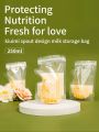30/60/100 Pack 250ml BPA Free Milk Storage Bags Safe Breast Milk and Baby Food Freezer Bags for Easy Feeding.