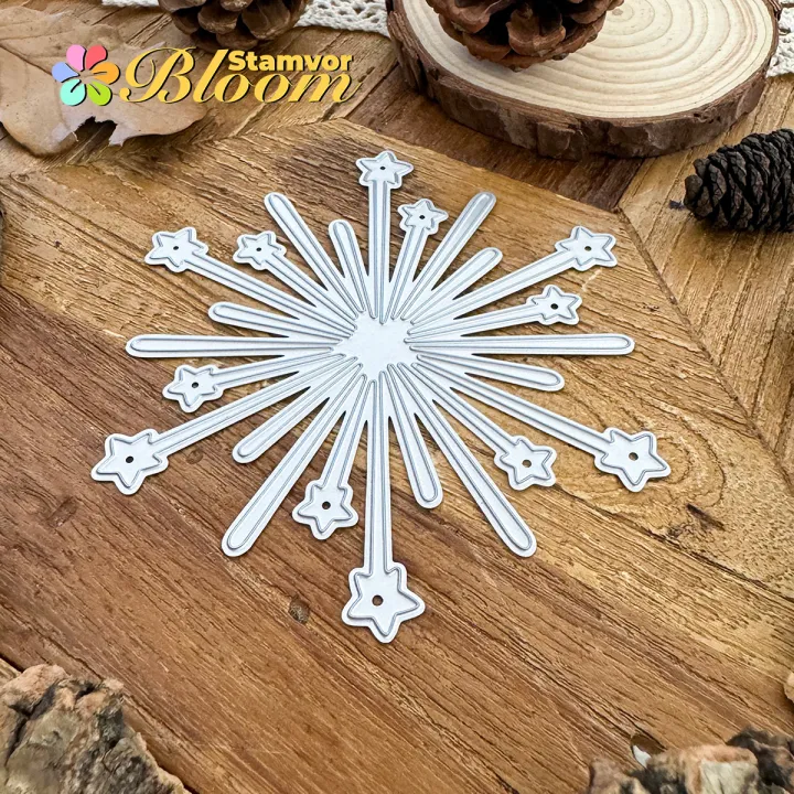 Original%20Lovely%20Stars%20Firework%20Metal%20Cutting%20Dies%20Scrapbooking%20Decorative%20Embossing%20-%20Image%204