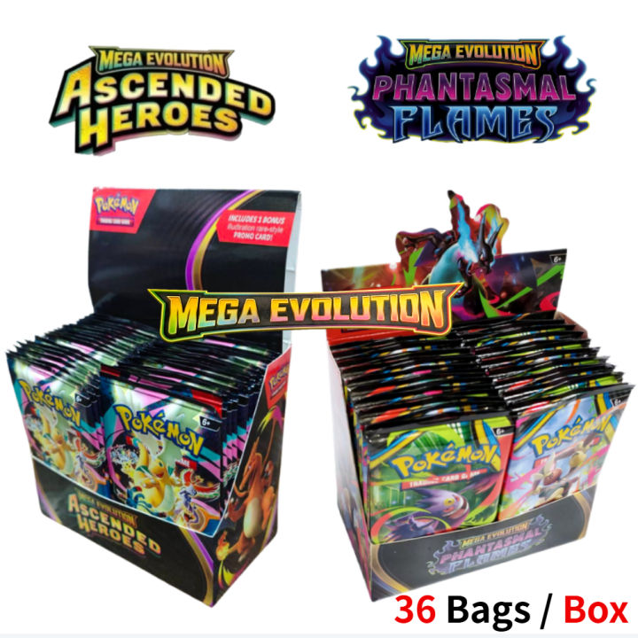 NEW pokémon TCG Booster Rare Trading Cards for Collection Mega Evolution Ascended Heroes Phantasmal Flames Collection Cards