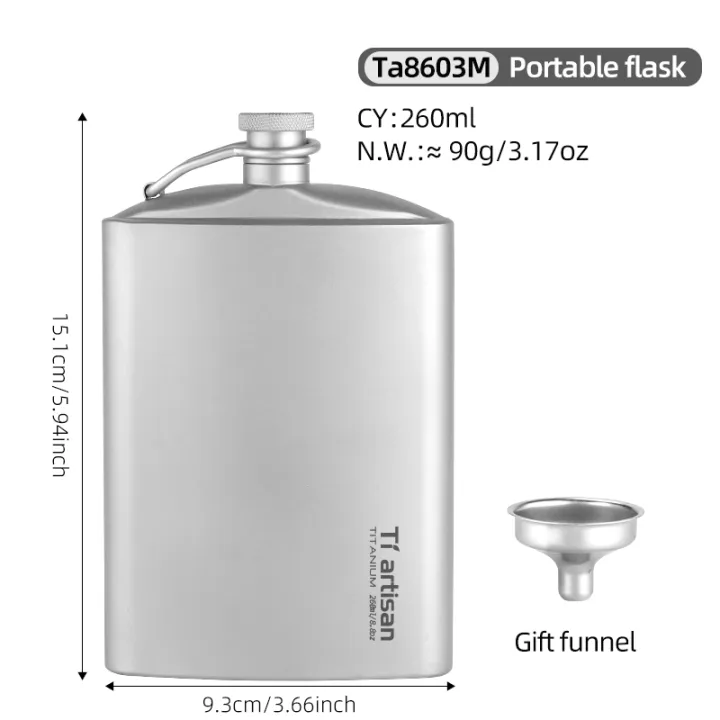 Tiartisan%20Titanium%20260ml%20Alcohol%20Flask%20Outdoor%20Camping%20Ultralight%20Portable%20Whiskey%20Wine%20Bottle%20%20With%20Funnel%20-%20Image%207