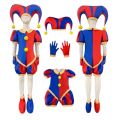 Pomni Cosplay Jumpsuit with Hat AShoes Cover Gloves Magical Virtual Circus Outfits for Halloween Carnival Circus Pomni Costumes. 