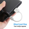 20/10cm Ultra Short USB Type C Cable 3A Male USB A to Male Type-C Data Wire Cord for Samsung Huawei Xiaomi Fast Charging Cable. 