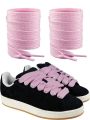 New 20mm Wide Flat Shoelaces Thick Polyester Replacement Laces for Campus Sneakers & Casual Shoes Classic Cotton Rope Flat Laces. 