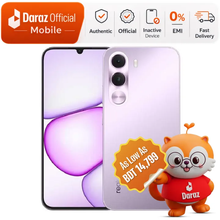 Realme C100i 4/64GB Smartphone – 7000mAh Battery, HD+ Display | Official Warranty