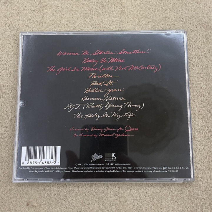 Michael%20Jackson%20Thriller%20CD%20Best%20Selling%20Album%20Ever%20Pop%20Funk%20Soul%20Classic%20Hits%20Billie%20Jean%20Beat%20It%20Sealed%20Disc%20Music%20Legend%20-%20Image%202