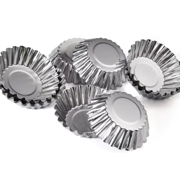 Egg Tart Mould 10Pcs Mini Aluminum Tart Pans Egg Tarts Baking Molds for Cupcakes,Muffins,Cookies,Pies,Tart Tins,Pudding Baking Tools