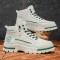 2025 A/W New Men's Mid-High Top Outdoor Work Boots - Zip-Up, Hiking Casual Sports Mountaineering Style.