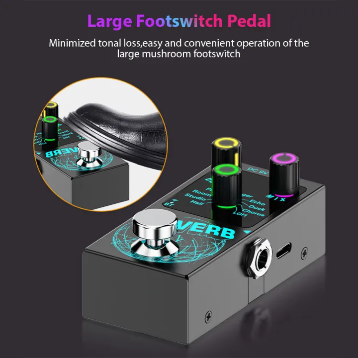 Guitar%20Effects%20Pedal%20Digital%20Reverb%20Guitar%209%20Different%20Reverb%20Guitar%20Effect%20Pedal%20Wireless%20Accompaniment%20DECAY/MIX%20Luminous%20-%20Image%206