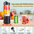 Portable Blender Mini Electric Fruit Juicer Mixer USB Rechargeable Smoothie Orange Fresh Juice Blender Portable Blender. 