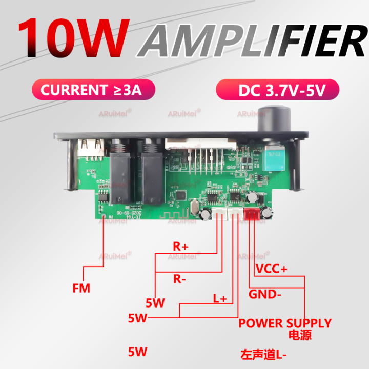 AudioPro%20DC%205V%2010W%20Bluetooth%205.0%20Amplifier%20Board%20MP3%20Decoder%20with%20USB/TF/FM%20for%20Car%20Audio%20Portable%20Speaker%20-%20Image%202