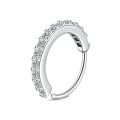 1pc 20G Zercon Septum Nose Rings Hoops for Women, Small Piercing Nose Ring Cartilage Tragus Helix Earring Piercing Jewelry. 
