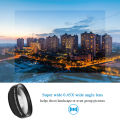 2 Functions Mobile Phone Lens 0.45X Wide Angle Len & 12.5X Macro HD Camera Lens Universal for iPhone Android Phone. 
