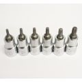 Hans Torx Socket, Star Head, Torx Socket with Protruding Head, All Standard Sizes, Torx Socket (Torq). 