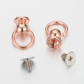 20set Metal Ball Post with O Ring Studs Rivets Nail Screw Back Round Head Spot Spikes Leather Craft Phone Case Decor Accessories. 