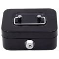 Money Safe Box Lockable Cash Box With Key,Portable Piggy Box Made Of Metal Small Security Lock Box Sturdy Coin Boxes For Kids. 