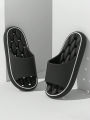 Couple Style Spring and Summer Eva Soft Thick-Soled Hollow-Out Honeycomb Massage Pattern Indoor Bathroom Outdoor Leisure Comfortable Slide Slippers for Men and Women. 