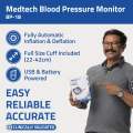 Medtech Automatic Digital BP Machine Blood Pressure Monitor BP18. 