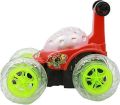 s 360' Rotated and Musical Angry Bird Rechargeable Remote Control Stunt Car for Kids (Red). 