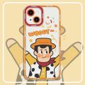 🔥Bustier light🔥Toy Story Buzz Lightyear Woody case iPhone 6 7 8 plus XS Max XR 11 pro Max 12 Pro Max 13 Pro Max 13 mini 12 mini case transparent cover. 