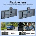 11.3 inch Car Multimedia Player 4K 360° Rotating Camera Wireless Carplay Android Auto Dash Cam Video Recorder Dashboard Car DVR. 